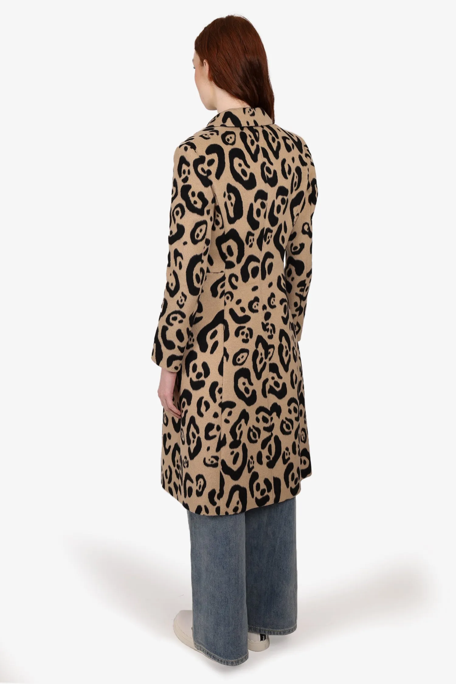 Altuzarra Leopard Print Wool Coat Size 38