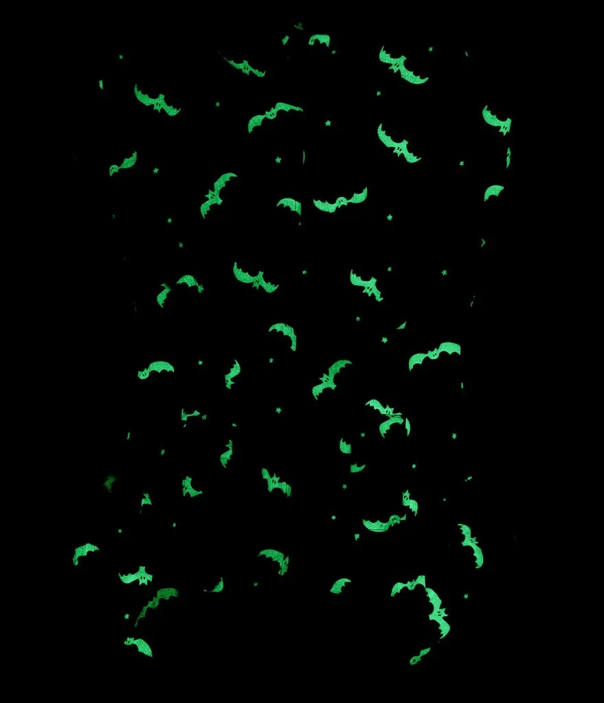 Black and Glow In The Dark Bat Print Mia Romper