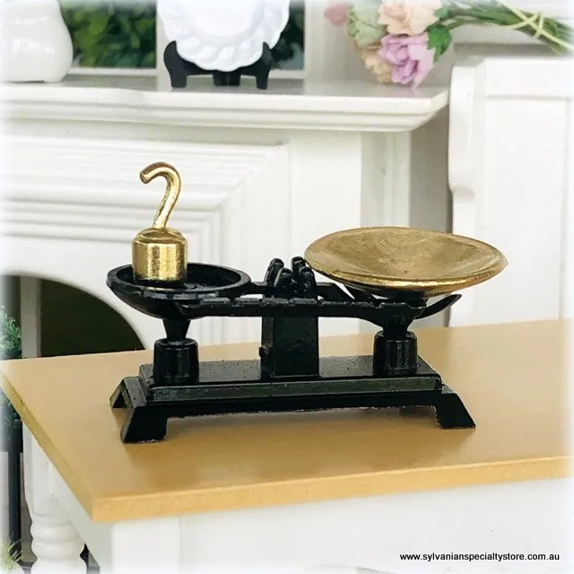 Black and Gold Scales - Dollshouse miniature