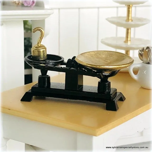 Black and Gold Scales - Dollshouse miniature