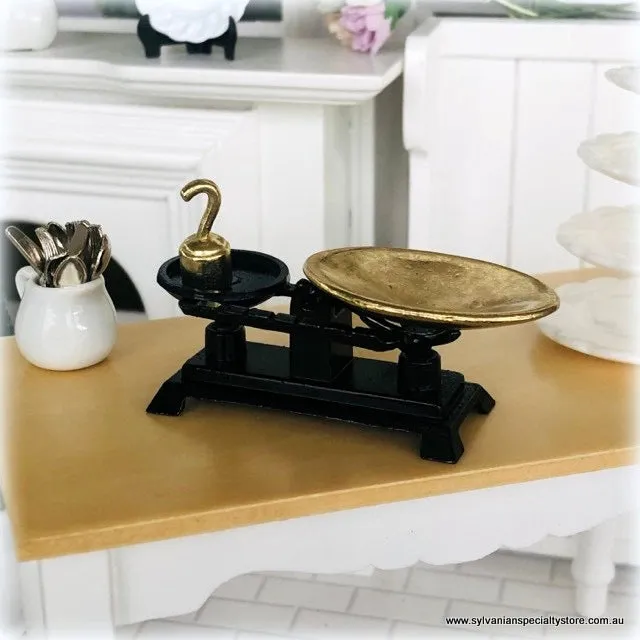 Black and Gold Scales - Dollshouse miniature