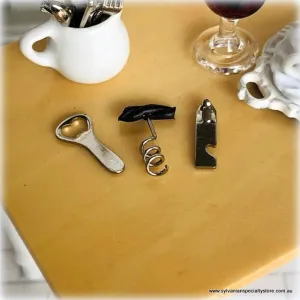 Can Opener, Bottle Opener and Corkscrew - Miniature