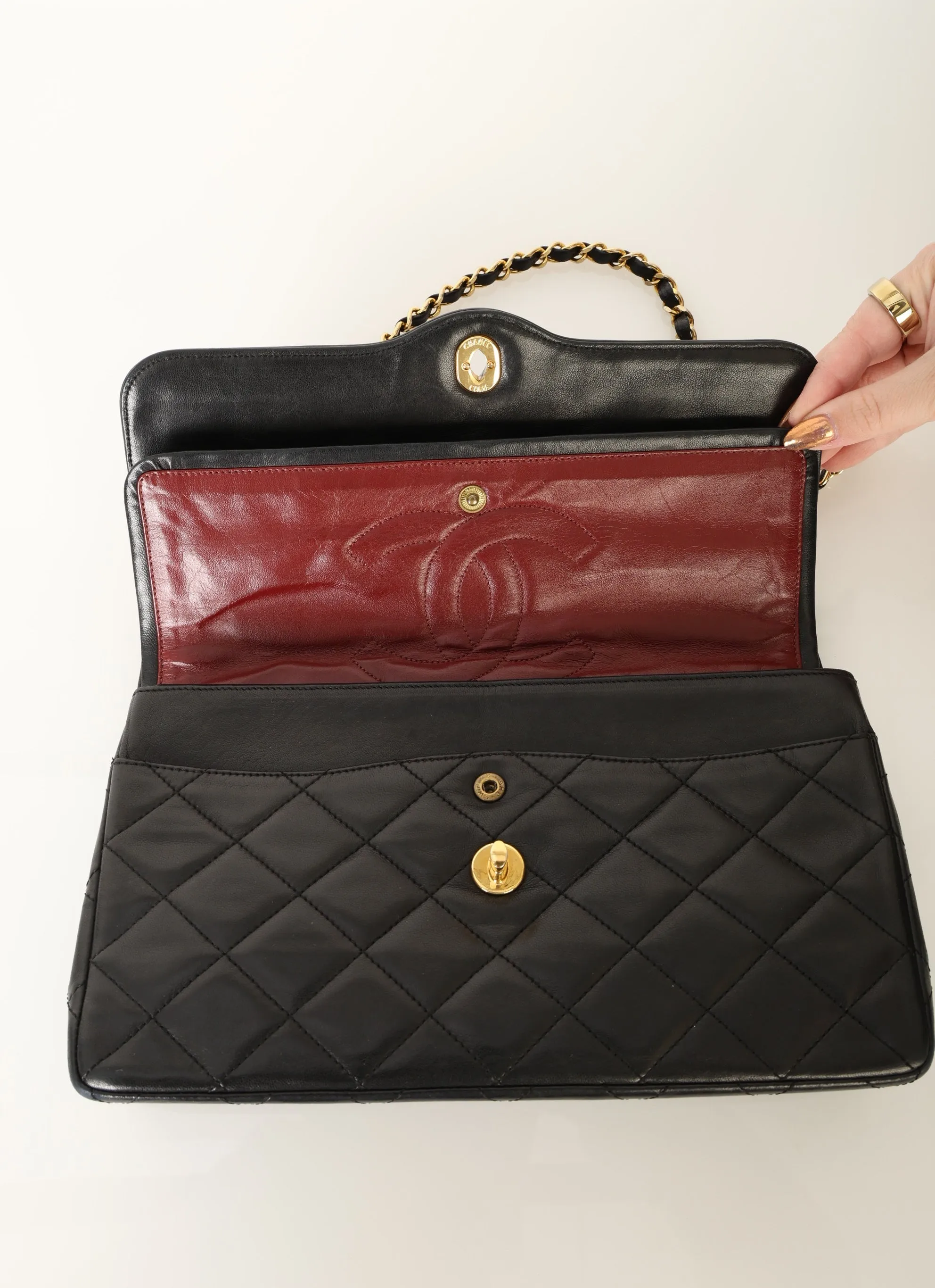 Chanel 1989 Lambskin Paris Double Flap