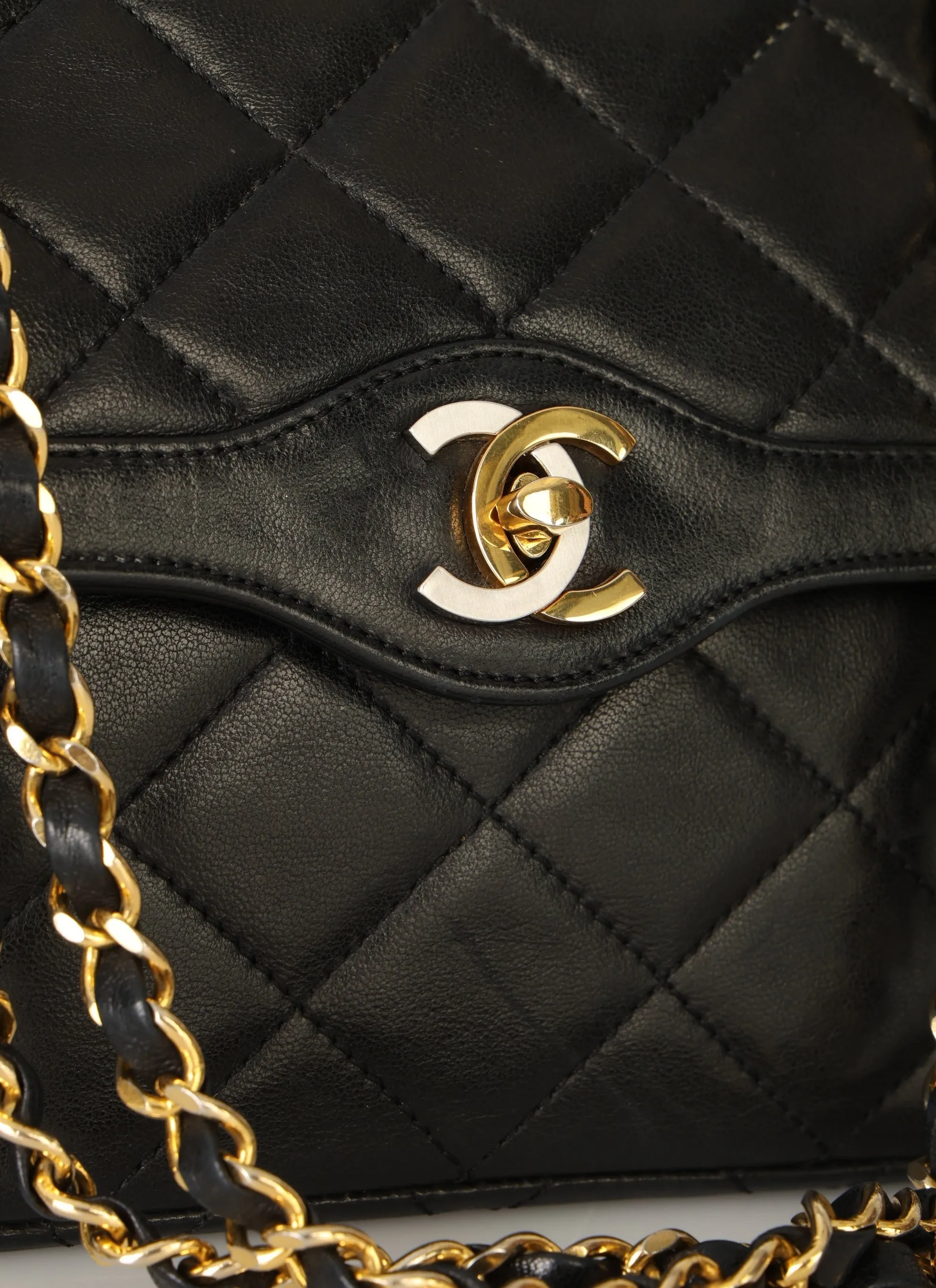 Chanel 1989 Lambskin Paris Double Flap
