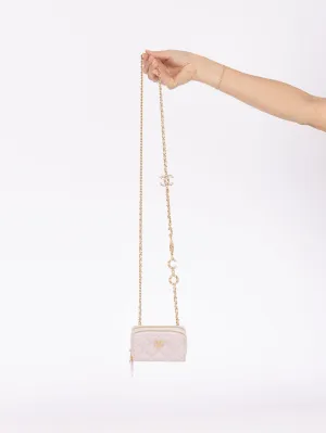 Chanel 2021 Caviar COCO Cardholder on Chain