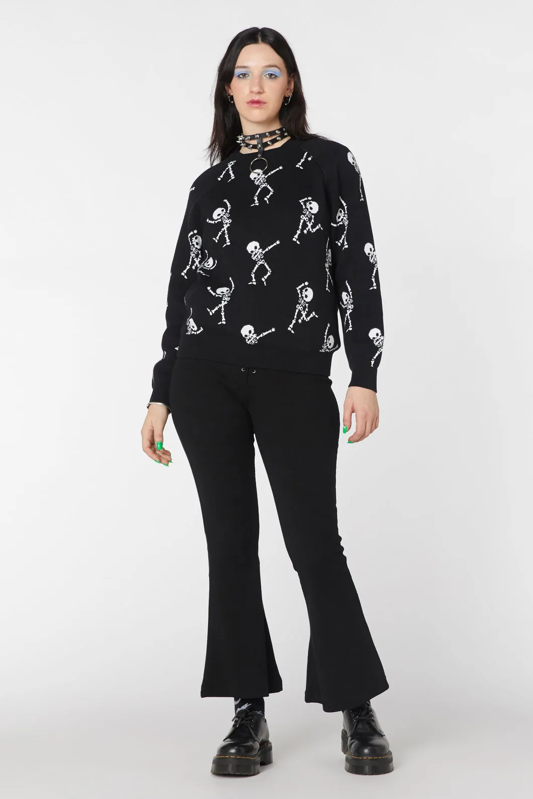 Dabbing Skelly Boxy Knit