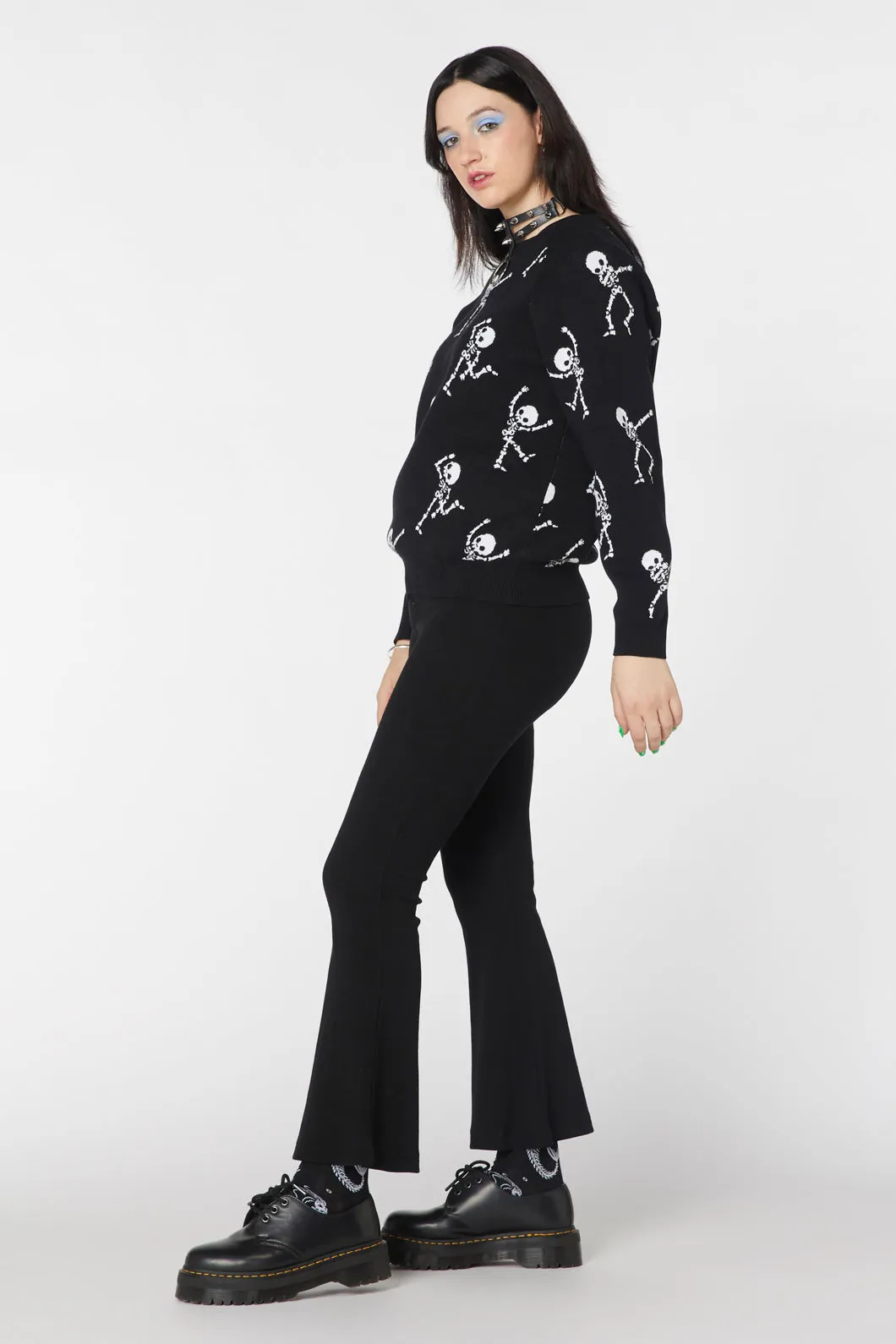 Dabbing Skelly Boxy Knit