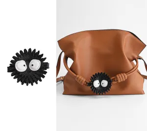 Handmade Flamenco Bag Charm – Adorable Coal-Shaped Lambskin Accessory Handmade Flamenco Bag Charm – Adorable Coal-Shaped Lambskin Accessory