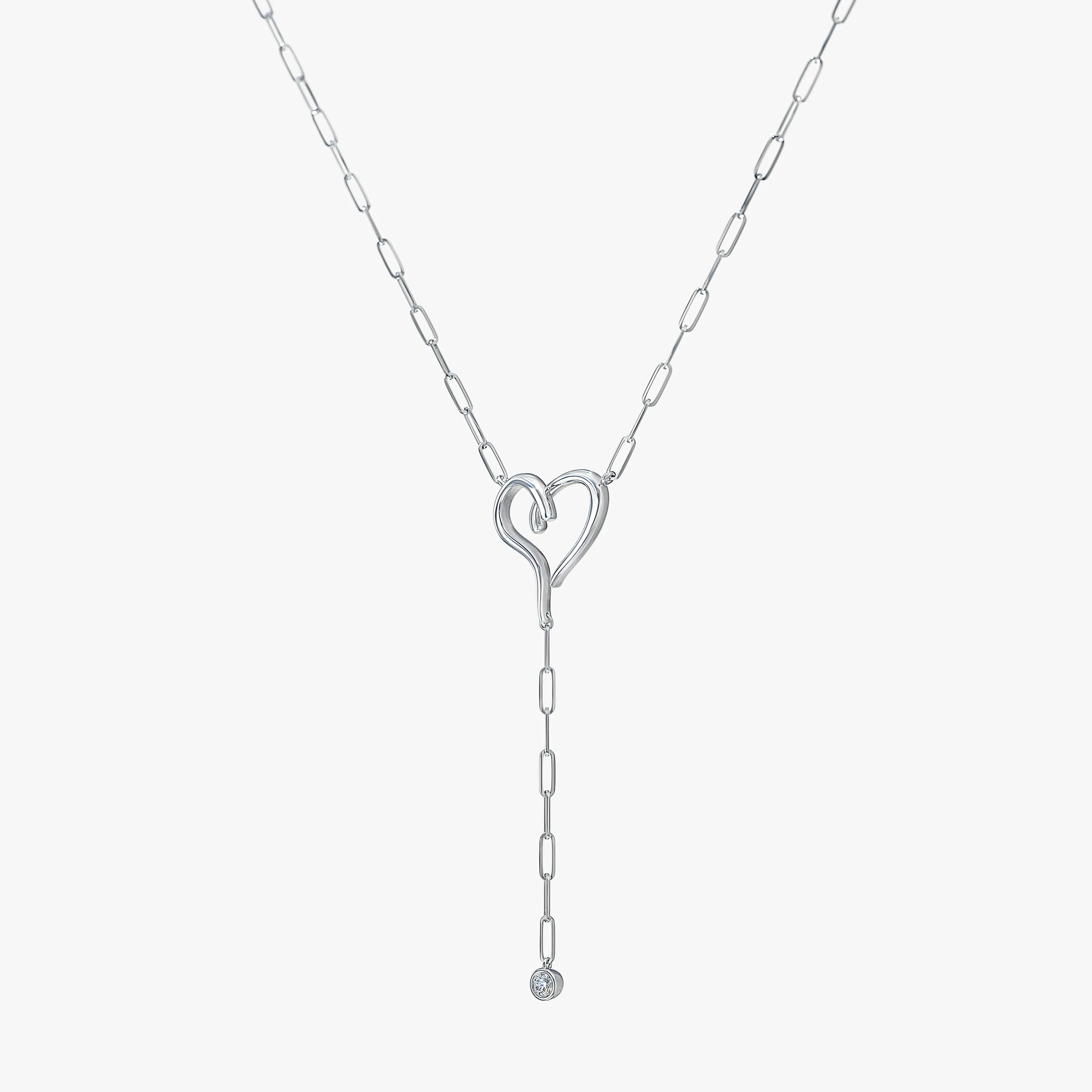Lariat Solitaire Diamond Necklace