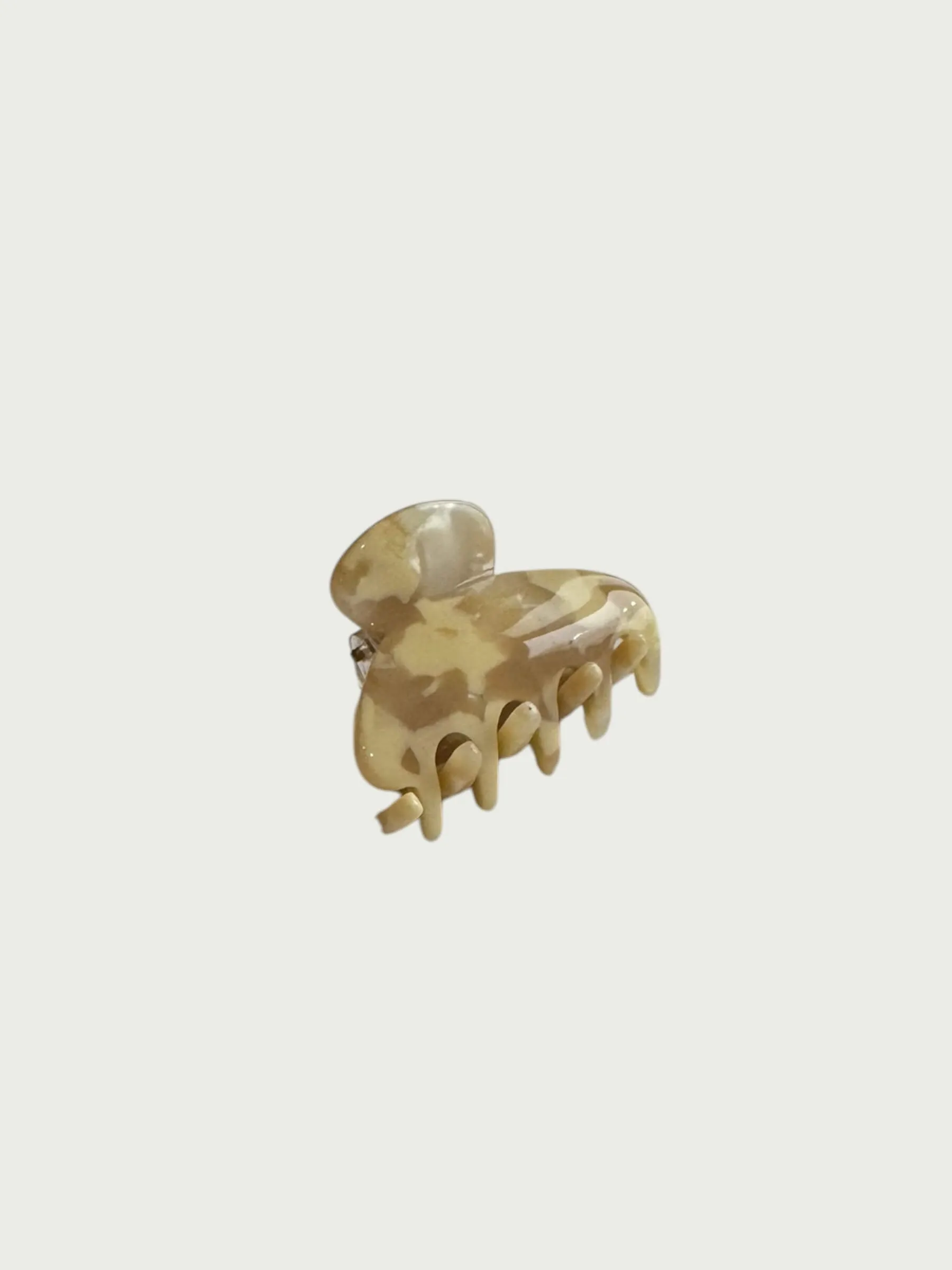 Mini Sweep Claw Clip - Set of 2, Dappled Cream
