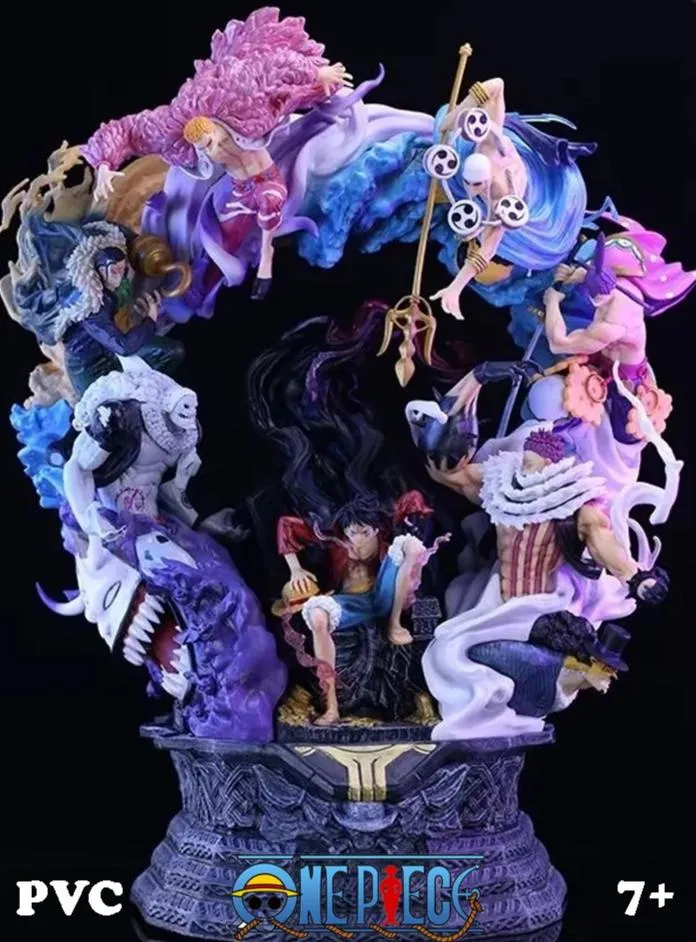 One Piece Luffy Throne Statue Figure