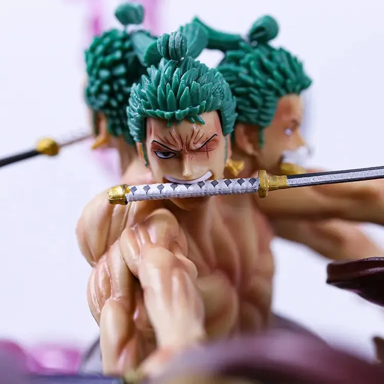 One Piece Roronoa Zoro Asura 9 knives Figure