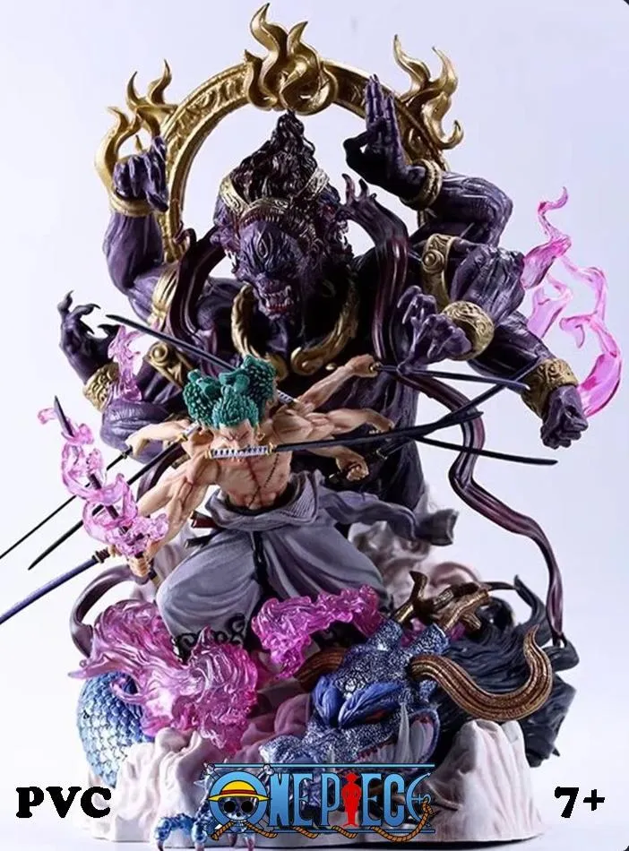 One Piece Roronoa Zoro Asura 9 knives Figure
