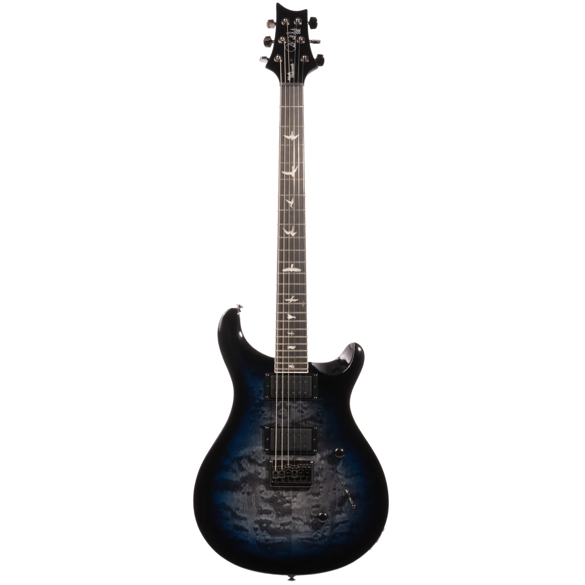 PRS SE Mark Holcomb Signature Electric Guitar, Holcomb Blue Burst w/Gig Bag