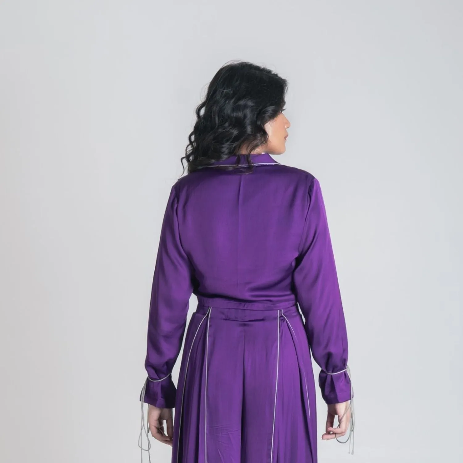 Vibrant Purple Full Sleeved Top | Bemberg Modal | Classic & Effortless Charm