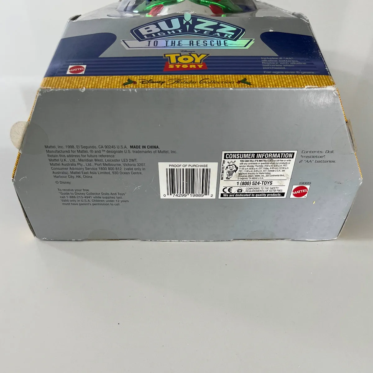 Vintage 1998 Buzz Lightyear special Christmas edition Action Figure New in Box