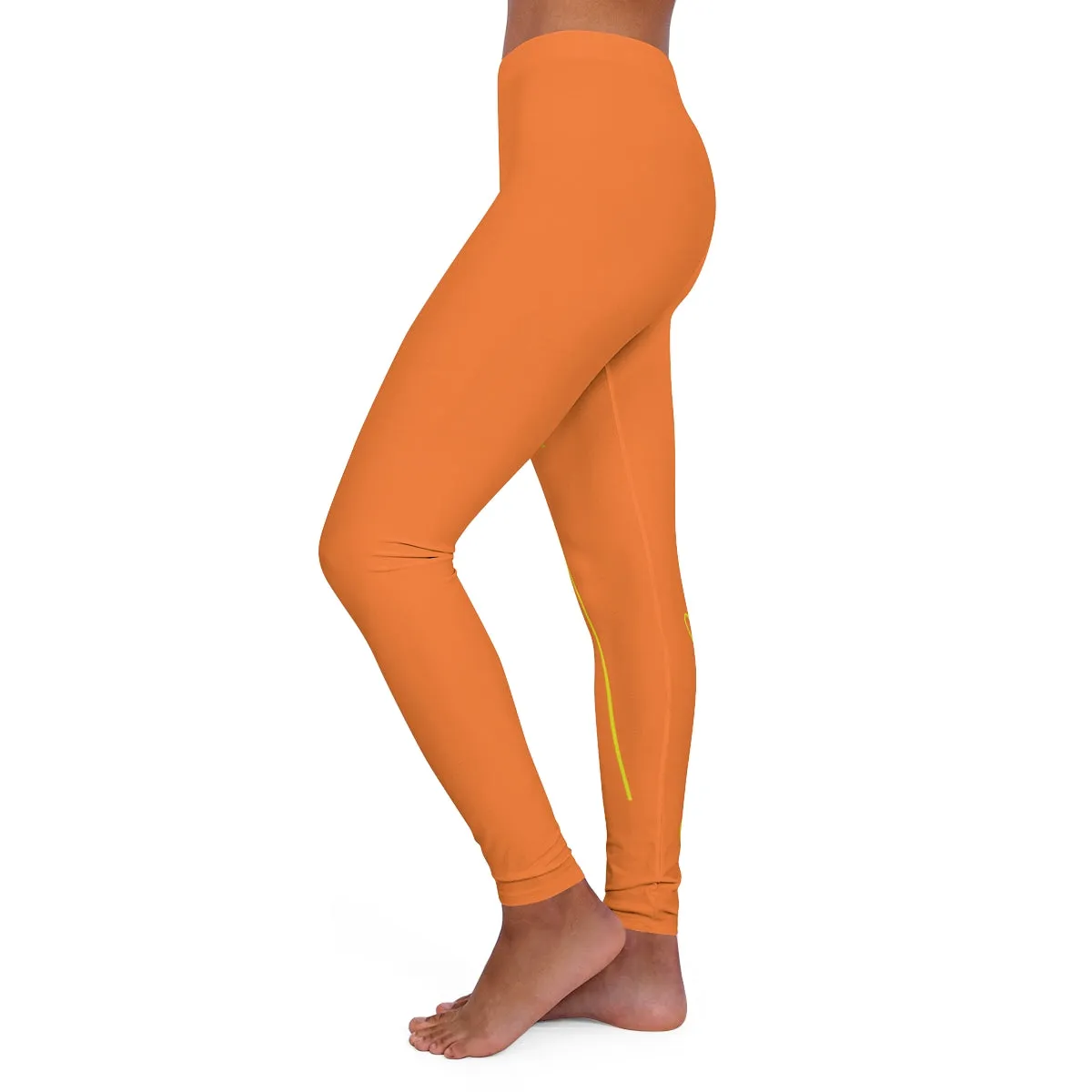Women's Spandex Leggings ( Be Yourself ) ORANGE