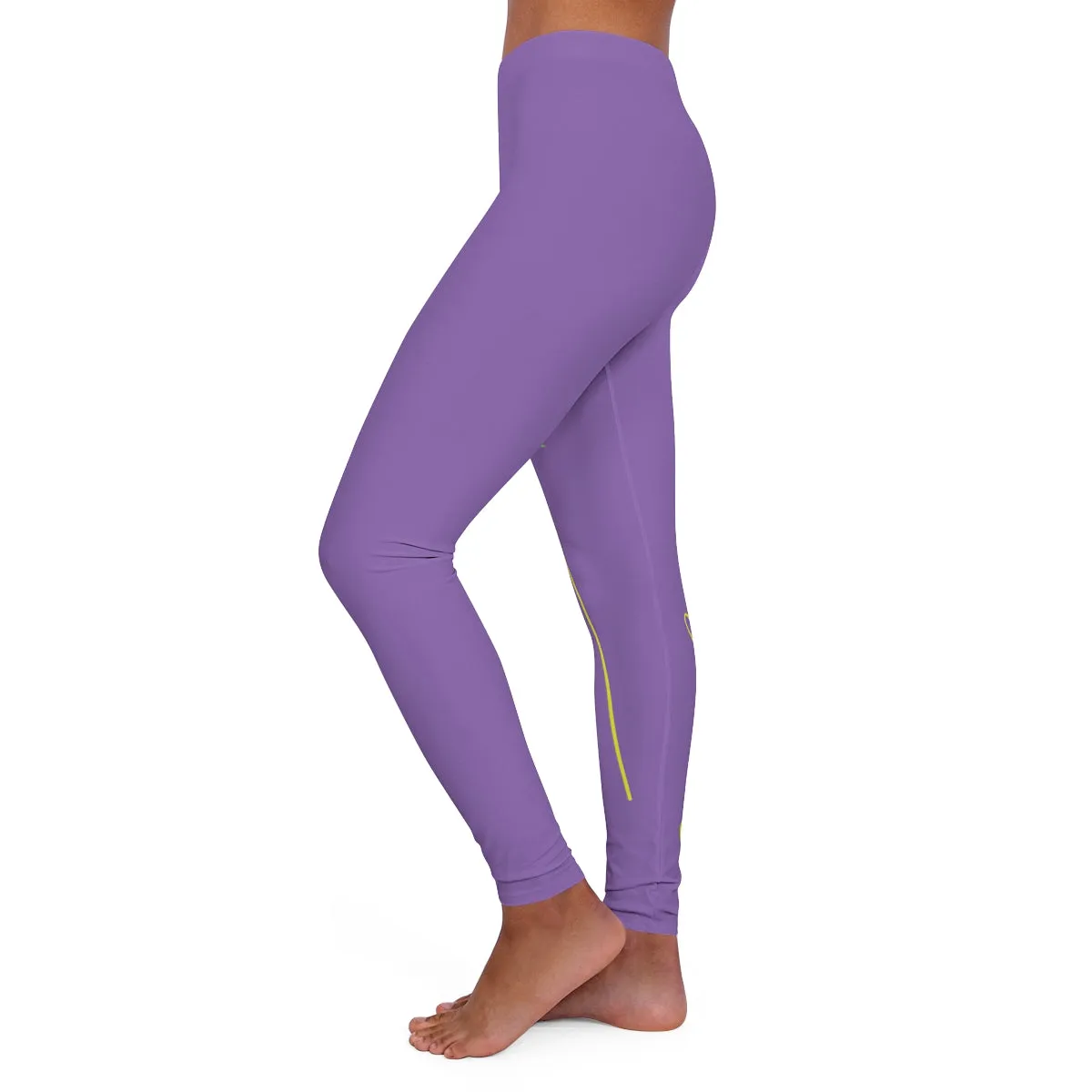 Women's Spandex Leggings ( Be Yourself ) PURPLE