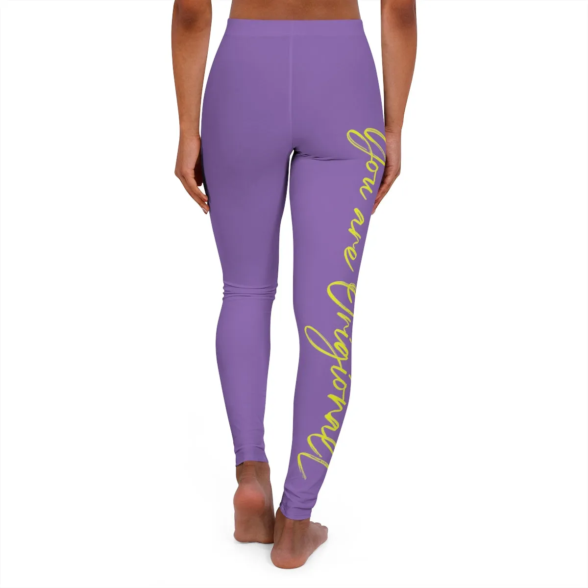Women's Spandex Leggings ( Be Yourself ) PURPLE