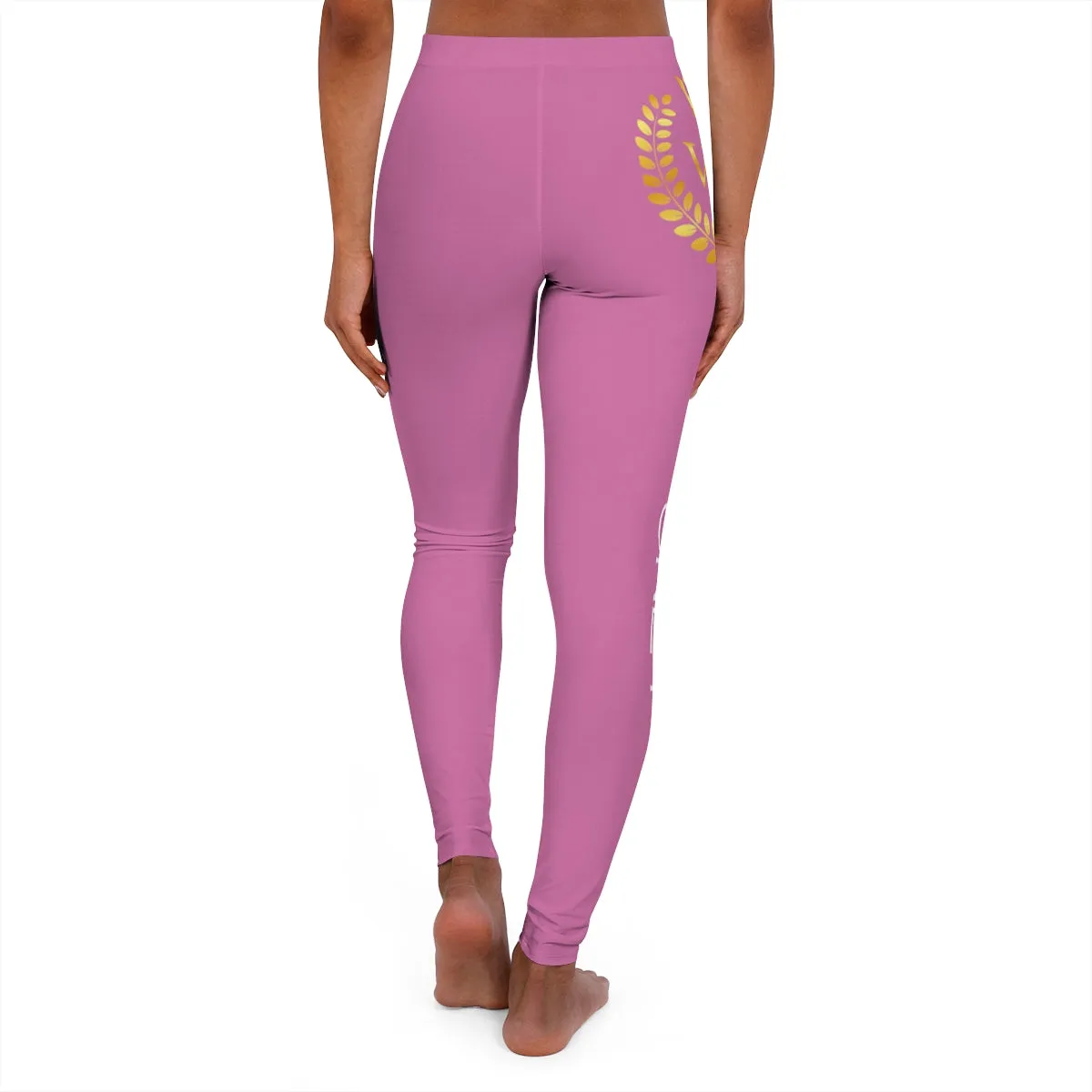 Womens Spandex Leggings "VIP by invitation only ) Pink