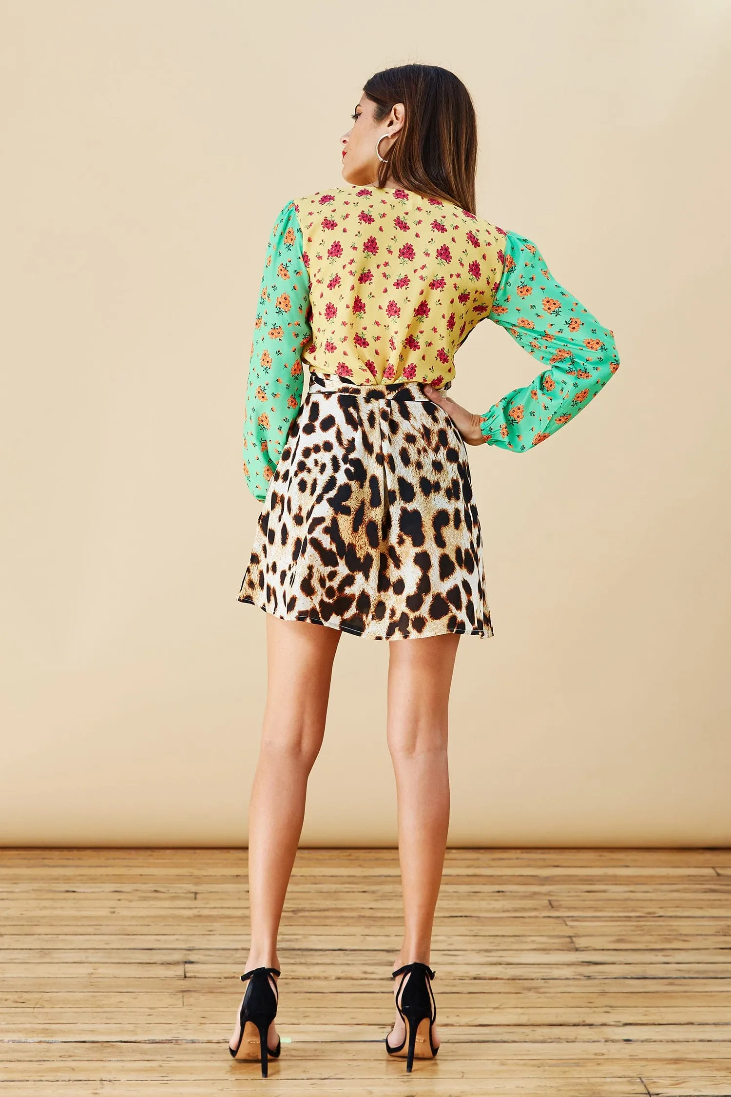 Zyler Dress Leopard Mix